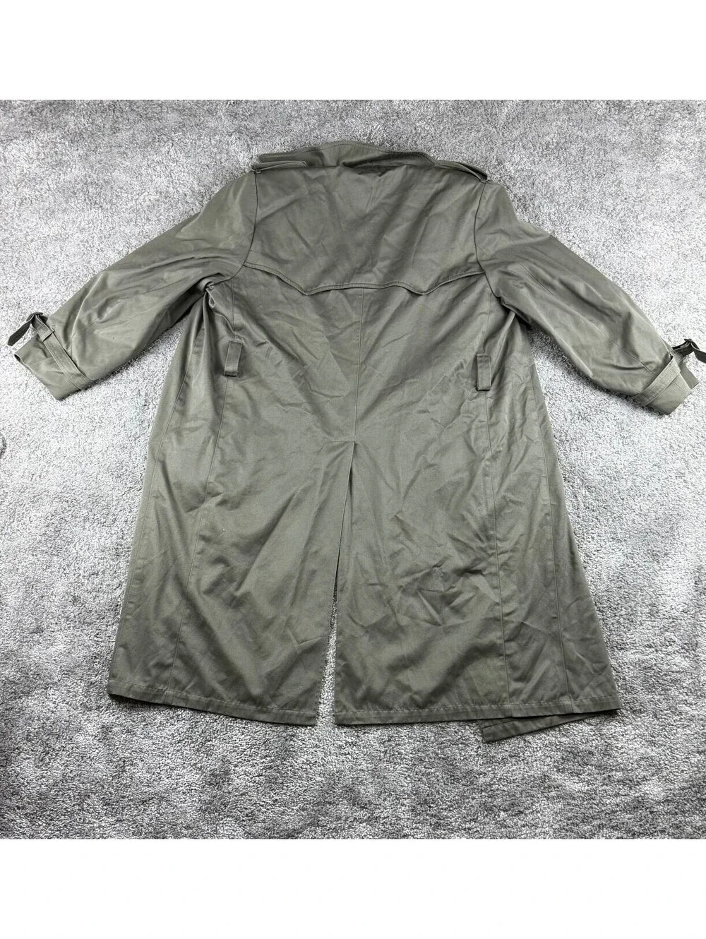 THAMES London Fog Trench Coat 40 Reg Olive Green Belted Removable Liner